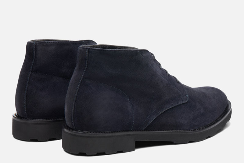  Gordon Rush Wesley Chukka Boot Navy Rear View Pair